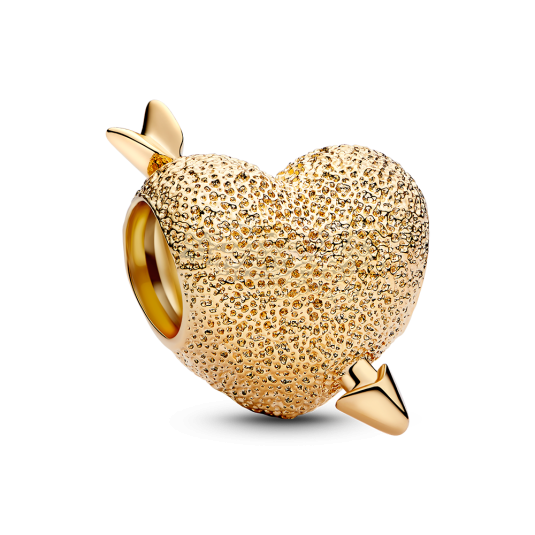 PANDORA aranyozott Szív charm