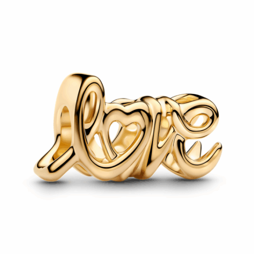 PANDORA aranyozott Love charm