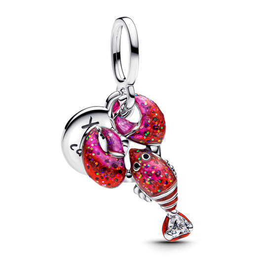 PANDORA Szikrázó homár charm