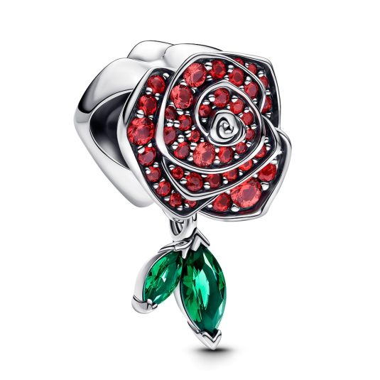 PANDORA Szikrázó rózsa charm