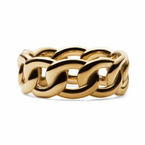 DANIEL WELLINGTON Chunky Chain acél gyűrű gyűrű DW004008XX-1