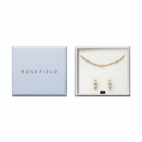 ROSEFIELD acél készlet kristályokkal szett JBHCG-X277