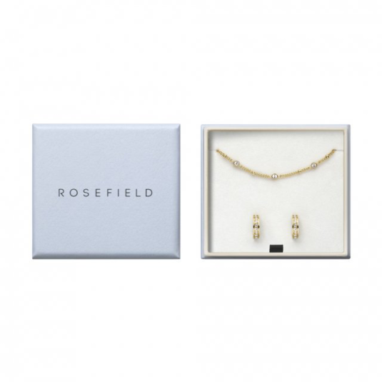ROSEFIELD acél készlet kristályokkal szett JBHCG-X277