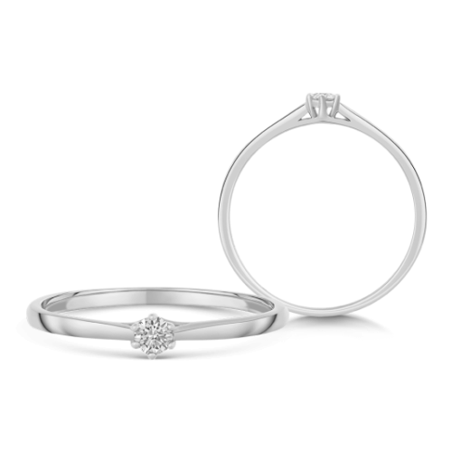 SOFIA DIAMONDS arany eljegyzési gyűrű gyémánttal 0