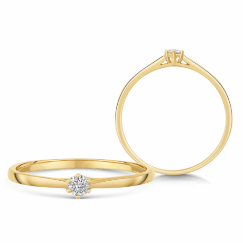 SOFIA DIAMONDS arany eljegyzési gyűrű gyémánttal 0