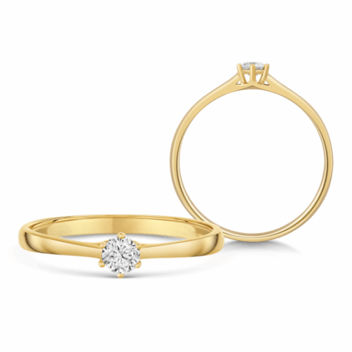 SOFIA DIAMONDS arany eljegyzési gyűrű gyémánttal 0
