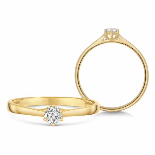 SOFIA DIAMONDS arany eljegyzési gyűrű gyémánttal 0