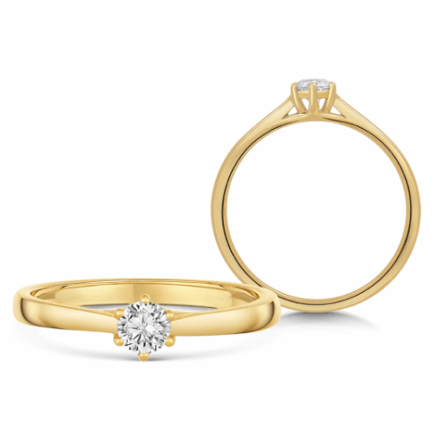SOFIA DIAMONDS arany eljegyzési gyűrű gyémánttal 0
