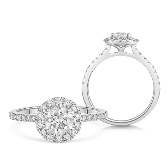 SOFIA DIAMONDS arany labor gyémánt eljegyzési gyűrű 1.168 ct DE/VS+ gyűrű LABGRG1001266WG