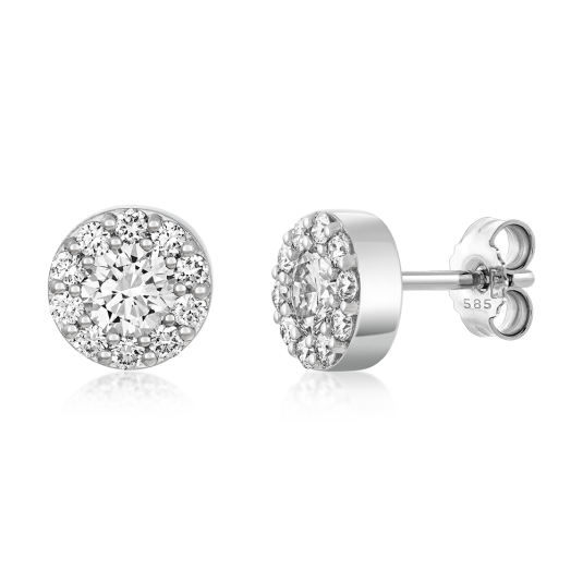 SOFIA DIAMONDS arany fülbevaló laboratóriumi gyémántokkal 1