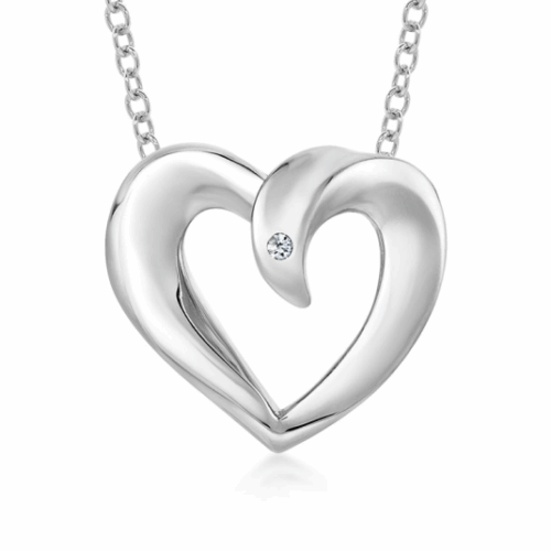 SOFIA DIAMONDS ezüst szív medál gyémánttal 0