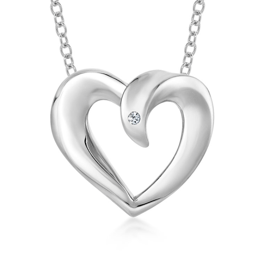 SOFIA DIAMONDS ezüst szív medál gyémánttal 0