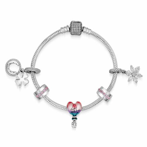 PANDORA karkötő Születésnap karkötő 590723CZ+2x791972PCZ+791501C01+792089CZ+792382C01