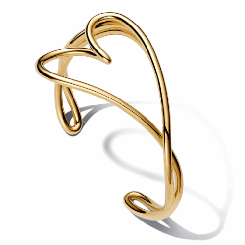 PANDORA ESSENCE Organikus formájú szív karperec karkötő 563808C00