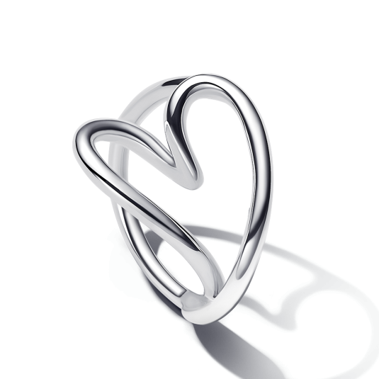 PANDORA ESSENCE Organikus formájú szív gyűrű 193288C00