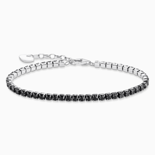 THOMAS SABO tenisz karkötő Black stones karkötő A2167-643-11
