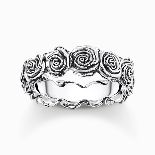 THOMAS SABO gyűrű Midnight Rose gyűrű TR2488-637-21