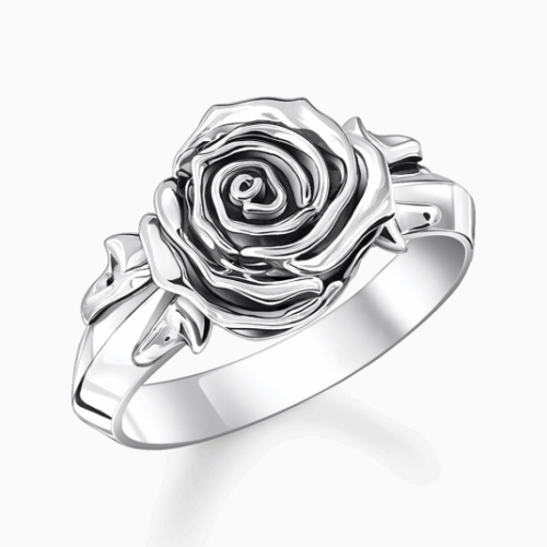 THOMAS SABO gyűrű Midnight Rose gyűrű TR2487-637-21