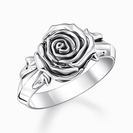 THOMAS SABO gyűrű Midnight Rose gyűrű TR2487-637-21