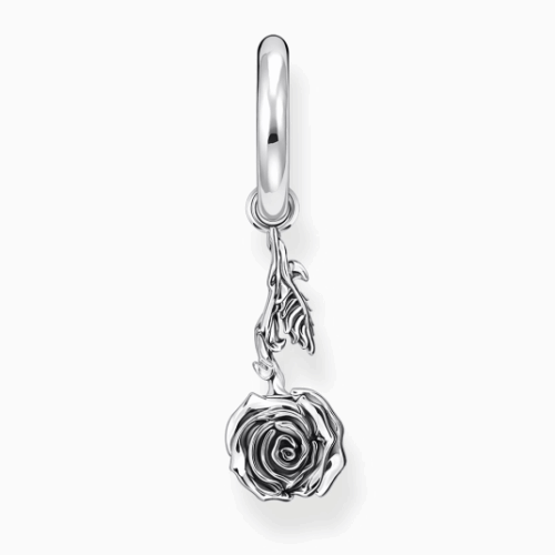 THOMAS SABO fél pár fülbevaló Midnight Rose fülbevaló CR756-637-21