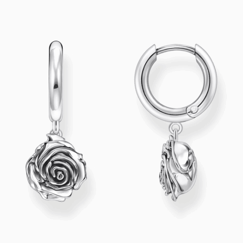 THOMAS SABO fülbevaló Midnight Rose fülbevaló CR757-637-21
