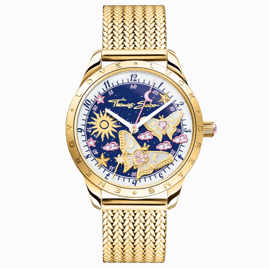 THOMAS SABO karóra Gold butterflies karóra WA0430-291-207