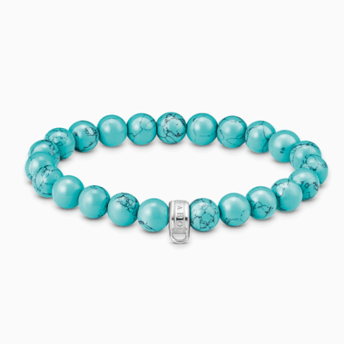 THOMAS SABO charm karkötő Imitation turquoise karkötő X0293-404-17