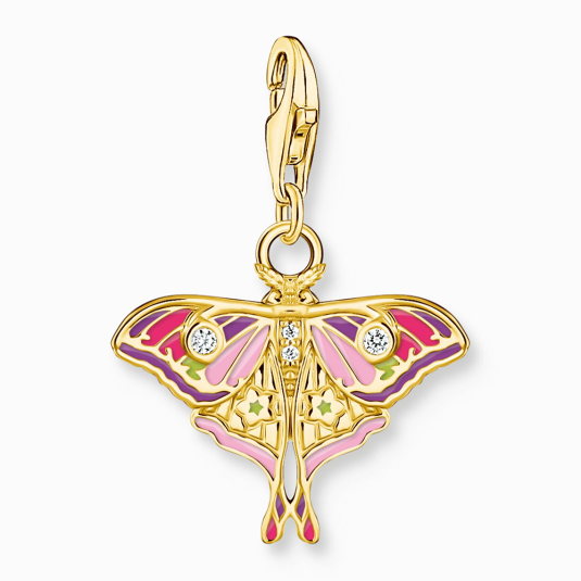 THOMAS SABO charm medál Colourful moth medál 2209-565-7