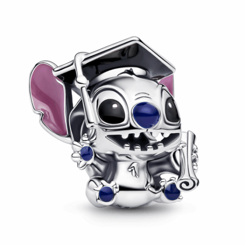 PANDORA Disney Stitch diplomaosztó sapkával charm