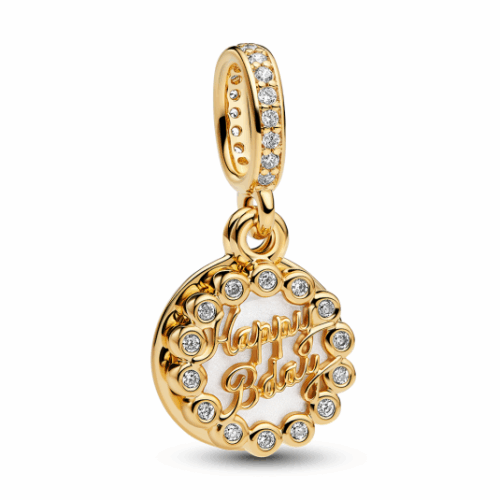 PANDORA aranyozott Születésnapi torta charm