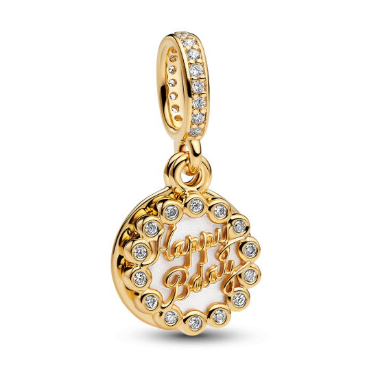 PANDORA aranyozott Születésnapi torta charm