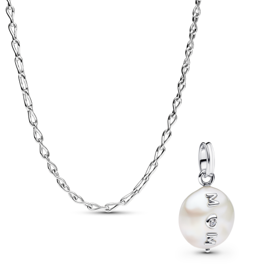 PANDORA ezüst lánc szett Anya medállal szett 393052C00-50+793783C01