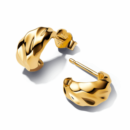 PANDORA ESSENCE aranyozott hullámos fülbevaló fülbevaló 263873C00