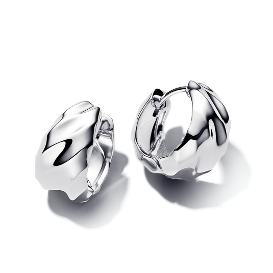 PANDORA ESSENCE fülbevaló hullámos körökkel fülbevaló 293874C00