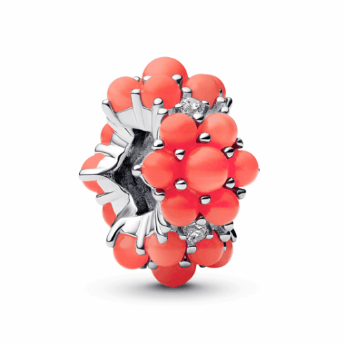 PANDORA Korallszínű óceán charm