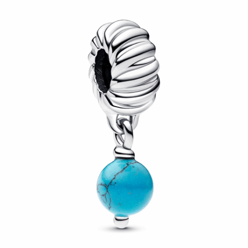PANDORA Türkiz medál charm