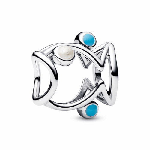 PANDORA Áttört hal charm