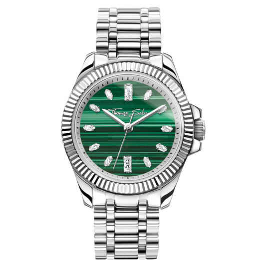 THOMAS SABO karóra Ezüst és zöld malachit karóra WA0434-201-211