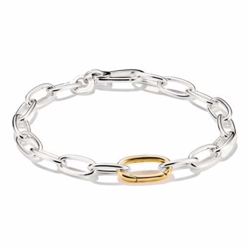 THOMAS SABO CONNECT karkötő kétszínű connect link ezüst karkötő C1204-413-7