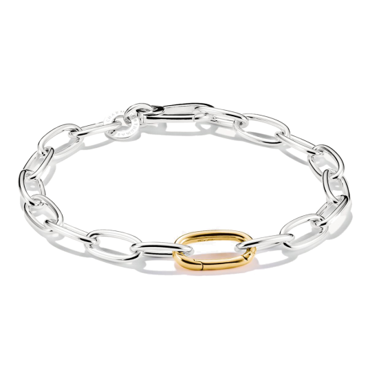THOMAS SABO CONNECT karkötő kétszínű connect link ezüst karkötő C1204-413-7