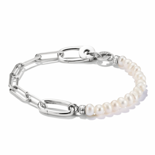 THOMAS SABO CONNECT karkötő gyöngyökkel és összekötő kapoccsal ezüst karkötő C1209-082-14