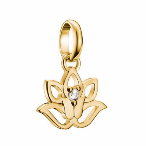 THOMAS SABO CONNECT medál medál lótuszvirág aranyozott medál CC1204-414-14