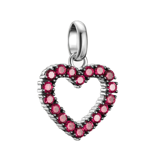 THOMAS SABO CONNECT medál medál Szív piros kövekkel medál CC1237-639-10