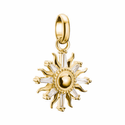 THOMAS SABO CONNECT medál medál Nap aranyozott kövekkel medál CC1246-414-14