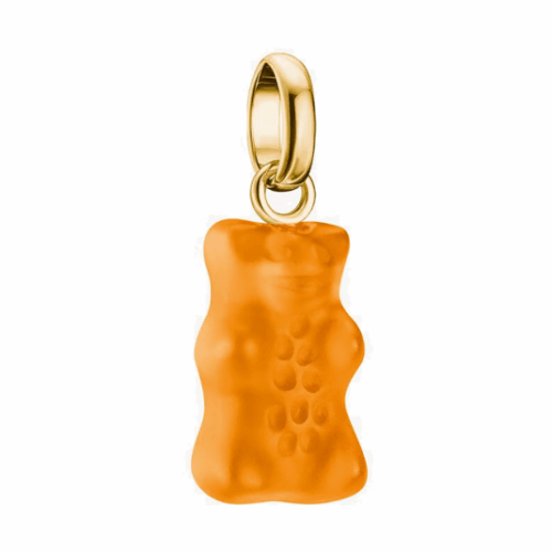 THOMAS SABO CONNECT charm medál Goldbear narancssárga aranyozással medál CC1275-413-8