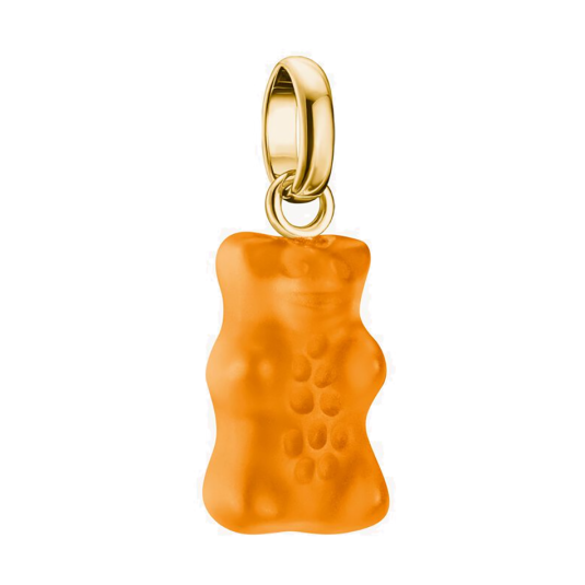 THOMAS SABO CONNECT charm medál Goldbear narancssárga aranyozással medál CC1275-413-8