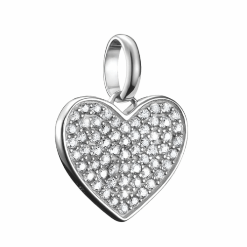 THOMAS SABO CONNECT medálbűvész Pavé-heart ezüst medál CC1277-051-14