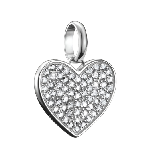 THOMAS SABO CONNECT medálbűvész Pavé-heart ezüst medál CC1277-051-14