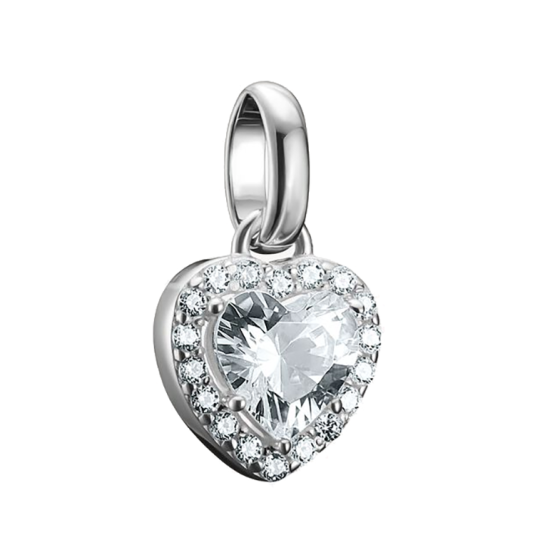 THOMAS SABO CONNECT medál medál Szív kövekkel ezüst medál CC1278-051-14