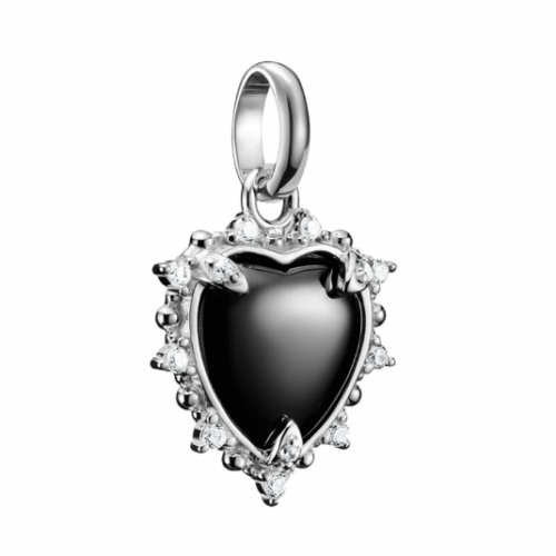 THOMAS SABO CONNECT medál báj fekete vintage szív ezüst medál CC1286-643-11